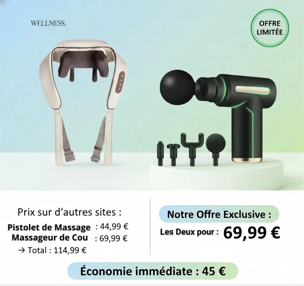 Relaxity Pro + Pistolet de massage offert
